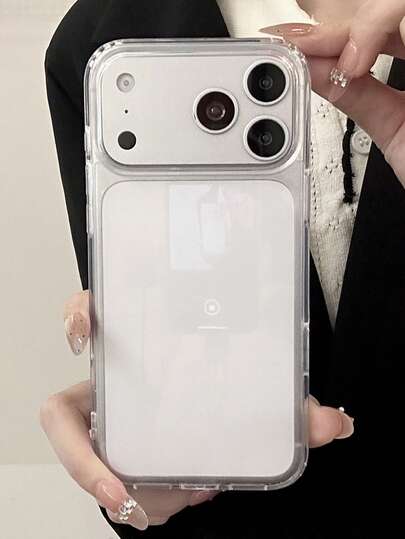 Nova Capa Transparente para Telemóvel, Compatível com iPhone 18 Pro Max 18 Pro 17 Pro Max 17 Pro 17 16 Pro Max 16 Pro 16 15 Pro Max 15 Pro 14 Pro Max 14 Pro 13 12 Pro Max, Proteção Traseira de Cobertura Total