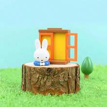 Miffy Window Scenery Series Blind Box Refrigerator Magnet, Officially Licensed Cute Bunny Character, Colorful Window Design Magnetic Figure, Random 1PC Collectible Surprise, Kawaii Fridge Ornament, Novelty Home Decor - Multicolor - View 5
