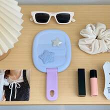 Portable Handheld Mirror, High-Quality Desktop Standing High-Definition Folding Makeup Mirror, Small Mirror For Girls To Touch Up Makeup On The Go - Multicolor - View 12