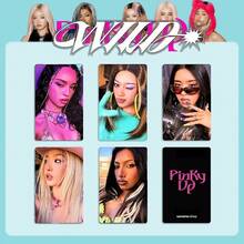 5 بطاقات صور فوتوغرافية إضافية من ألبوم KATSEYE Cat Eye WILD، بطاقات PINKY UP، بطاقات Wvs الإضافية - متعدد الألوان - مشاهدة 5