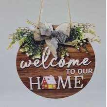 Cross-Border Hot-Selling Wooden Welcome Sign, Outdoor Decor Door Hanging Sign, Room Decoration Wooden Craft - Multicolor - View 6