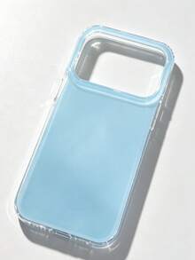 可愛果凍亮面手機殼，適用於 iPhone 17ProMax 17Pro 17 17Air 16 15 14 13 12 Pro Max 11，純色防震軟殼後蓋 - 藍色 - 查看 2