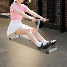 Foldable Indoor Rowing Trainer Built With Adjustable Resistance Settings For Home Fitness Use. This Household Rower Supports Varied Workout Intensity To Satisfy Different Exercise Demands. Its Folding Structure Enables Space‑Saving Storage - Default - View 2