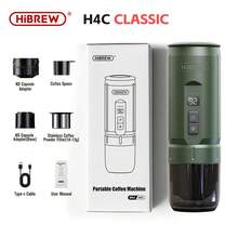 HiBREW H4C Portable 3-In-1 Coffee Machine For Large Capsules,Small Capsules,And Coffee Powder,100ml Large Capacity Water Tank,7500mAh Battery,Supports Multiple Charging Methods,Supports Hot And Cold Extraction Dual Modes, Customizable Extraction Temperature - Portable coffee machine sets - View 12
