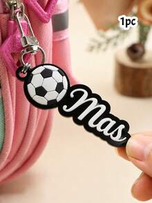 LICVIC Custom Soccer Name Keychain, Personalized Bag Charm, Sporty Backpack Accessory, Customized Football Keychains, Customizable Christmas Gift, Key Chain - Style a - View 20