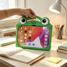 Thick Full Coverage Shockproof Anti-Drop Silicone Tablet Protective Case | Cute Frog Highly Attractive Protective Case, Suitable For Student Classroom Learning, Home Movie Entertainment And Outdoor Carrying Anti-Collision, Compatible With All Series, Compatible With Samsung, Compatible With Redmi And Various 11-Inch Tablets - Green - View 10