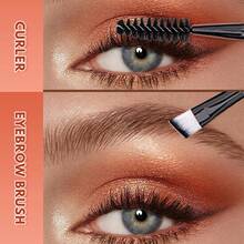 39 Pcs/3 Pcs Total Makeup Tool Kit, Including 20 Pcs Pink‑Black Eye‑Focused Makeup Brushes, 18 Pcs Makeup Accessories And Medium Transparent Carry Bag. Inner Divided Space Separates Brushes And Sponges To Avoid Cosmetic Powder Cross‑Contamination - Multicolor - View 4
