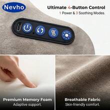 Nevho Electric Neck Massager, Skin-Friendly Breathable Memory Foam 3D Vibration U-Shaped Pillow, Adjustable & Portable Multifunctional Neck Support For Office, Home, And Travel - View 7