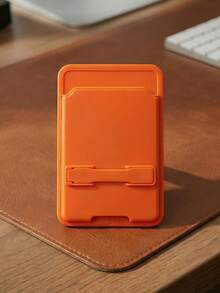 1 Peça Porta-Cartão Universal para Celular com Textura de Couro Ultrafino, Multifuncional, Clipe Adesivo Traseiro e Slot para Cartão de Acesso - Multicolorido - Visão 7