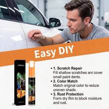 Car Touch-Up Paint Pen, Convenient Repair For Car Body Surface Scratches And Paint Loss, Quick-Drying, Suitable For Various Car Models, Fills Shallow Surface Scratches, Reduces Paint Color Difference, Resists Sun And Rain, Easy For Beginners To DIY, Home Essential, Convenient And Fast To Use, Special Holiday Gift For Family And Friends - A - View 9