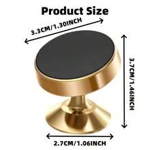 Universal Super Strong Magnetic Metal Car Phone Holder 360° Rotating Air Vent Mount - New Arrival - View 3