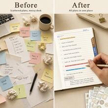 2027 Daily Planner, 360 Pages - Includes 5 Planning Stickers, Monthly And Daily Time Planning Notebook, Time Management And Self-Discipline Plan, Suitable For Office, Study Supplies, Self-Discipline Plan, Back To School - 1 Set - View 5