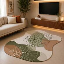 Tapete Orgânico Premium Antiderrapante 117x67cm Sala Quarto - Multicolorido - Visão 1