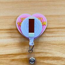 Retractable D Card Holder Reel With Cute Cartoon Design, Nurse Hospital Badge Holder Office Lanyard 1pc - X930 - View 6