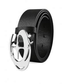 2pcs Cross Star Snap Button Belt, Unisex Fashion Belt - Multicolor - View 2