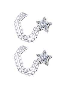 Set Of 8 Multifunctional Clothing Clips – Metal Star, Heart, And Ribbon Designs – Clips For Cinching Pant Hems And Securing Sleeves – Universal Use For Shirts And Pants – Creative Decorative Buckle-Chain Clips – Pant Hem Shortening And Organizing Tools - Multicolor - View 16