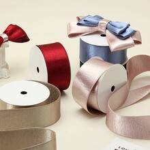 Double-Sided Shiny Thick Silver Glitter Velvet Ribbon Hair Clip Bow Handmade Sewing Decoration Fresh Floral Gift Wrapping Ribbon - A - View 6