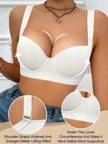 Peach Girl White Comfortable Bra, Women's Underwear, Lift And Support Bra, Suitable For Daily Wear - White - View 3