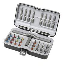 24-In-1 Multi-Function Ratchet Screwdriver Set With Detachable T-Handle, 58-Tooth 6.2° High Torque Magnetic Bit Kit, Suitable For Bicycle, Home And Digital Device Repair - Multicolor - View 7