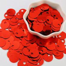 210pcs 15mm Large Hole Flat Round Metallic Glitter Pvc Silver Base AB Color Sequins Large Hole Loose Shiny Sequin Paillettes Spangles Applique Bulk For Sewing Making Crafts Embroidery Clothes Dresses Garment Diy - 20 Grams - View 31