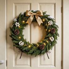 3PCS Pure PE Christmas Vine Artificial Dense Decorative Norfolk Pine Arrangement - Green - View 3