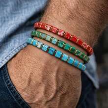 Red Emperor Jade Beaded Wealth Bracelet, 3 Colors, Symbolizing Wealth, Abundance And Prosperity. Handmade Natural Stone Jewelry, Suitable For Daily Wear And Gift Giving - Multicolor - View 2