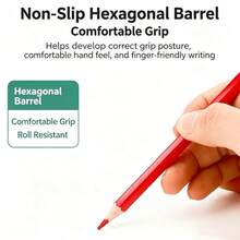 12/18/24/36/48 Color Oil-Based Colored Pencil Set, Vibrant And Diverse Colors, Hexagonal Non-Slip Pencil Barrel, Light-Resistant And Fade-Resistant Lead, Suitable As Birthday Gift For Students And Teachers, Essential School Supplies For Back To School, Suitable For Sketching, Coloring And Classroom Use - Multicolor - View 6