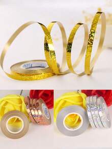 10m/Roll Rose Gold Curling Ribbon, 1/10 Roll Wavy Balloon Ribbon, Balloon Accessories Arch Rope, Crafts, Decoration, Gift Wrapping, Balloon Chain. Suitable For Halloween, Christmas, Birthday, Back To School, Wedding Decoration - Ribbon - View 6