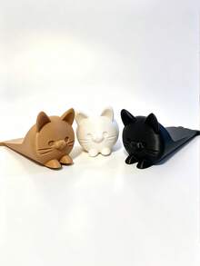 3/1 buah Penahan Pintu Kucing Cetak 3D Lucu dan Modis, Dekorasi Hadiah Kreatif Unik, Ornamen Dekorasi Rumah Multifungsi, Dekorasi Rumah Sehari-hari Modern, Cocok Sebagai Hadiah Liburan untuk Penghobi, Kerajinan Dekoratif Modis - beraneka warna - View 4