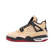 Nike Jordan Air Jordan 4 Classic Versatile GS Mid-Top Basketball Shoes Brown Unisex - Brown - View 8