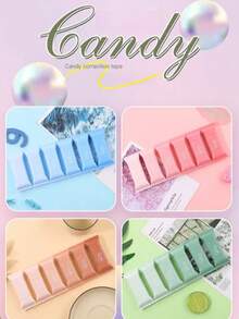 1pc Cute Pink Candy-Shaped Correction Tapes, Ideal For Precise Editing & Daily Office Use,Mini Correction Tape - A - View 7