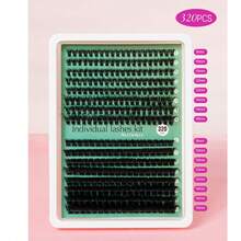 60+80P/80+100P Large Capacity Different Lengths False Eyelashes Single Cluster Thick - View 5