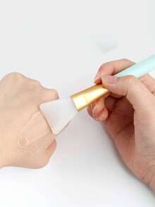 5/1pc Soft Silicone Face Mask Applicator Brush, Silicone Mask Brush, Mud Mask Brush, Makeup Brush - / - View 2