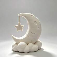 No 3D Printing Night Companion Warm, Star & Moon Decor, Desktop Companion - Star and Moon Warm Home Decor - View 3