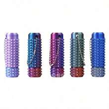 1pc Small Pain Stimulator Toy, Stress Relief Toy For Adults, 3D Printed Rotating Spiky Grip Sensory Roller Toy, Suitable For ADHD, Anxiety, Stress Relief And As A Novelty Gift For Friends (Random Color Gradients, Random Positions, Do Not Affect Viewing And Use) Bag Charm - Multicolor - View 6