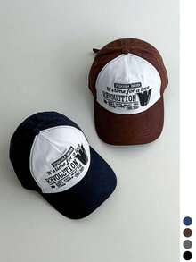 Topi Baseball Lembut dengan Bordir Huruf, Pinggiran Lebar, Motif Polkadot Kartun, Musim Semi dan Musim Panas, untuk Perjalanan, Topi Baseball Colorblock yang Melangsingkan Wajah, Gaya Amerika untuk Pria, Topi Matahari Hip Hop, Topi Baseball Colorblock, Topi Baseball Serbaguna untuk Piknik Musim Semi dan Musim Panas, Topi Baseball Pelindung Matahari, Gaya Skater dan Hippie Chicks - MultiWarna - View 9