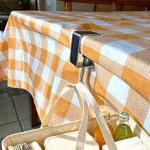 6/2pcs Adjustable Tablecloth Clips, Heavy Duty Windproof Tablecloth Clips, Multi-Purpose Table Side Hooks, Picnic, Dining, Wedding, Graduation Party Adjustable Table Edge Hangers, Student Backpack Hangers - View 5