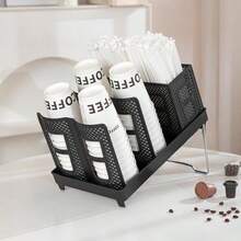 Paper Cup Holder Milk Tea Shop Cup Storage Dispenser Desktop Disposable Coffee Cup Rack - Multicolor - View 8