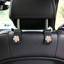 2pcs Double Layer Petal Small Hooks Car Seat Hidden Backrest Hooks Multi-Functional Creative Car Hooks - A - View 2