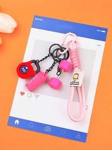 Yogodlns Creative Simulation Style Basball Set Keychain Detachable With Buckle Simulation Dumbbells Keyring Bag Charm Pendant Gym Lovers Lifting Bag Pendant - Multicolor - View 10