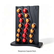 3D Printed Capsule Storage Rack, Holds 21 Coffee Capsules, Kitchen Office Sideboard Coffee Corner Organizer, Desktop Accessory - View 2