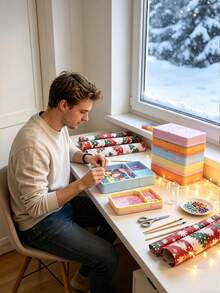 Stackable Diamond Painting Tray With Buckle And Storage Box, Multi-Color Diamond Storage Tray, Leak-Proof Sorting Tray, Diamond Painting Tool Set - A - View 4