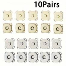 10/20Pairs Hand-Sewn Magnetic Snap Buttons, DIY Fashion & Crafts, Suitable For Clothing, Bags, Multi-Functional Buttons - Multicolor - View 25
