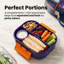 1 buah/Set Kotak Bekal Plastik Lucu dengan Peralatan Makan, Kotak Bento Anti Bocor yang Dapat Digunakan Kembali, Wadah Bekal Portabel, Wadah Penyimpanan Makanan Salad Buah, Aman untuk Kulkas & Microwave, Cocok untuk Pelajar dan Dewasa di Sekolah, Kantor, Piknik, Kembali ke Sekolah - MultiWarna - View 4