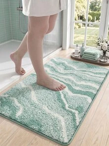 DAJIANG 1pc Plant Cartoon Bathroom Mat, Soft Absorbent Classroom Carpet Bath Mat, Non-Slip Back, Machine Washable, Suitable For Living Room, Vanity, Bathtub, Shower, Sink Home Decor - Multicolor - View 4