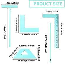 5pcs Book Binding Tools And Supplies Template Kit, Scrapbook Template And Cutting Guide Set, Suitable For Beginners To Make Notebooks, Calendars, Junk Journals, Applicable For Students And Bible - 5pcs Bookbinding Tool Kit - View 3