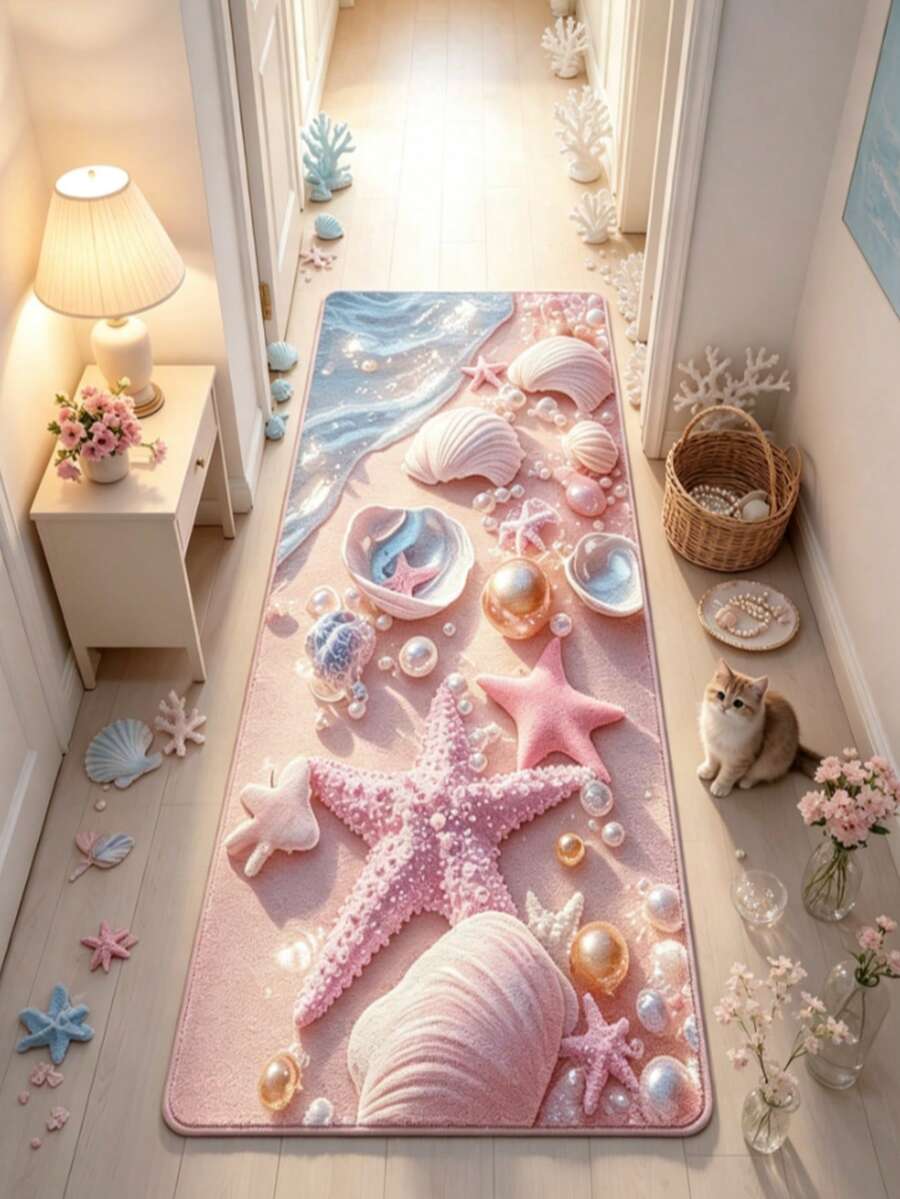 1 buah Karpet Bintang Laut Merah Muda Gaya Modern, Karpet Dekoratif, Dekorasi Kamar Tidur, Karpet Kecil, Permadani, Dekorasi Rumah, Karpet Ruang Tamu, Karpet Kecil Ruang Tamu, Karpet Kamar Tidur, Dekorasi Rumah Ruang Tamu, Karpet Luar Ruangan, Karpet yang Dapat Dicuci - Aneka warna 4 - View 1