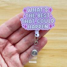 Retractable D Card Holder Reel With Cute Cartoon Design, Nurse Hospital Badge Holder Office Lanyard 1pc - X675 - View 6
