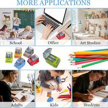 1pc Car-Shaped Manual Pencil Sharpener, Dual-Hole Handheld Pencil Sharpener, Suitable For Students, School, Classroom, Home, Office - Multiple Colors and Random Styles - View 7