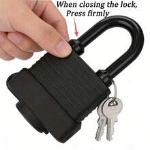 [2pcs/Set]Waterproof Padlock With Keys, Outdoor Rust-Proof Padlock, 40mm Heavy Duty Steel Padlock, Suitable For School, Gym Locker, Garage, Fence, Shed, Yard - Multicolor - View 4